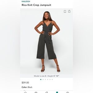 NWT: pinstriped jumpsuit